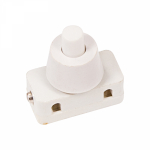 Выключатель-кнопка 250V 2А (2с) ON-OFF белый (для настольной лампы) REXANT (10/10/2000)