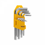 Набор ключей имбусовыx HEX KRANZ 1,5-10 мм, CrV, 9 шт.