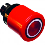 Кнопка MPMT3-11R ГРИБОК красная (только корпус) с подсветкой с у силенной фиксацией 40мм отпускание поворотом