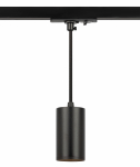 Светильник трековый однофазный под лампу GU10 MR16 подвесной 52*100 мм черный TR45 - GU10 S BK ЭРА (1/50)