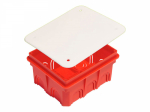 Соединительная/распаячная коробка (розетка) скрытой установки без клемм 100x60x120мм пластик термопласт красный ip20 HEGEL