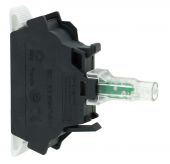 Светосигнальный блок с ламподержателем переднее крепление светодиод. (LED) белый 24В AC/DC с встр. диодом SE _