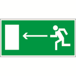 Знак безопасности BL-2010B.E04"Напр. к эвакуационному выходу налево"