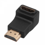 Переходник гнездо HDMI - штекер HDMI угловой GOLD REXANT (10/10/600)