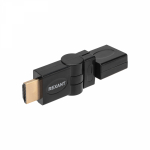 Переходник штекер HDMI - 1 гнездо HDMI поворотный GOLD REXANT (10/250)