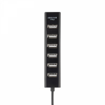 Разветвитель USB на 7 портов черный REXANT (1/1/100)