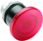 Кнопка MPM1-11R ГРИБОК красная (только корпус) без фиксации с подсветкой 40мм