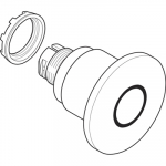 Кнопка MPMP4-11R ГРИБОК красная (только корпус) с подсветкой с у силенной фиксацией 60мм отпускание вытягиванием поворотом