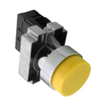 Кнопка управления NP2-BL55 без подсветки, желтая, 1НО+1НЗ, IP40 (R)