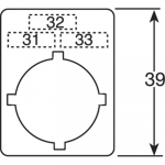 Табличка для приборов цепей управления без надписи/печати 29.6x39 ABB COS/SST светосигнальная аппаратура