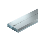 Кабель-канал для заливки в стяжку EUK 2000x190x48 мм (сталь) 2-секционный (с 1 перегородкой)