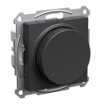 Светорегулятор 400Вт поворотно-нажимной с/у базальт механизм AtlasDesign Systeme Electric
