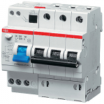 Дифференциальный автомат (АВДТ) 3-полюсный (3P) 16А 30мА характеристика C AC DS200 (АВДТ) ABB
