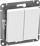 Выключатель 2кл с/у белый механизм IP44 AtlasDesign AQUA Systeme Electric