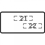 Табличка для приборов цепей управления без надписи/печати 26x13 ABB COS/SST светосигнальная аппаратура