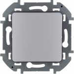 Выключатель 1кл кнопочный с/у алюминий механизм INSPIRIA Legrand (1/10/100)