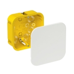Коробка для скрытого монтажа 120x120x53мм для полой стены пластик желтый с крышкой ip20 Schneider Electric _