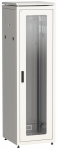 ITK Шкаф сетевой 19" LINEA N 33U 600х800 мм стеклянная передняя дверь, задняя металлическая серый
