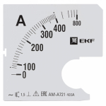 Шкала сменная для A721 400/5А-1,5 EKF