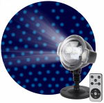 Проектор светодиод "Падающий снег" мультирежим холодный свет 220В IP44 ENIOP-03 ЭРА (1/12)