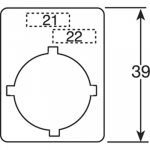Табличка для приборов цепей управления без надписи/печати 29.6x39 ABB COS/SST светосигнальная аппаратура