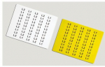 Табличка для приборов цепей управления без надписи/печати 15x9 белый DKC Mark