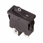 Выключатель клавишный 250V 6А (2с) ON-OFF черный Mini REXANT (10/10/5000)