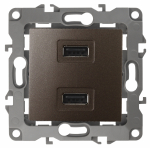 12-4110-13 ЭРА Устройство зарядное USB, 5В-2100мА, Эра12, бронза (10/100/2500)
