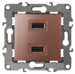 12-4110-14 ЭРА Устройство зарядное USB, 5В-2100мА, Эра12, медь (10/100/2500)