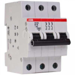 Автоматический выключатель (автомат) 3-полюсный (3P) 50А хар. C 6кА ABB SH200