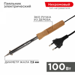 Паяльник ПД 220В/100Вт деревянная ручка (блистер) PROCONNECT (1/1/100)