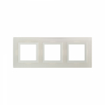 Рамка 3-пост. цвет белый матовый, стекло горизонт. и вертик., Avanti DKC