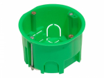 Коробка для скрытого монтажа 68x45мм для полой стены пластик зеленый ip30 HEGEL