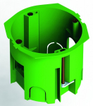 Коробка для скрытого монтажа 68x60мм для полой стены пластик зеленый ip30 HEGEL