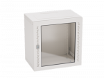 Шкаф телекоммуникационный навесной 9U, стеклянная дверь, RAL7035, 500х600х400 ДКС (1/1/1)