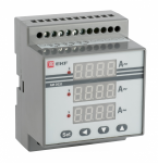 Амперметр щитовой на DIN-рейку 0-9999 модульный через трансформатор тока калиброванный класс точности 0.5 EKF