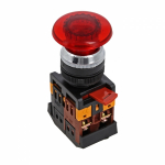 Кнопка Грибок AELA-22 красная с подсветкой NO+NC 220В EKF PROxima