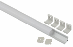 Профиль алюм для светодиод ленты угловой комплект с квадратным экр 16х16мм 2м CAB280 ЭРА (1/5)