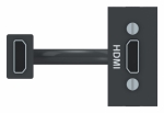 Накладка/вставка HDMI hdmi пластик антрацит IP20 SE Unica NEW