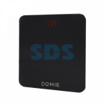 Электронные весы напольные до 180 кг с функцией Bluetooth подключения, черные с цифровым дисплеем DOMIE (1/1/10)