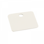 Кабельная маркировка бирка (маркировочная пластинка) 28x28 белый с полем для надписи EKF