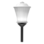 Светодиодный светильник VARTON парковый Omni-T торшерный 40 Вт 3000 K RAL9005 черный муар