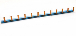 Шина 1-фазная 210мм шаг 17.5мм 10мм² 60А изолированная ABB CEWE промразъемы