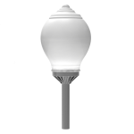 Светодиодный светильник VARTON парковый Omni-R торшерный 40 Вт 4000 K RAL7045 серый муар