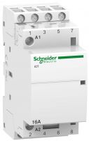Модульный контактор для распределительного щита 16А 400В напряжение управления 220В 4НО 3600Вт 2550ВА Schneider Electric Acti9/Multi9