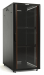 Hyperline TTB-4261-DD-RAL9004 Шкаф напольный 19-дюймовый, 42U, 2055x600х1000 мм (ВхШхГ), передняя и задняя распашные перфорированные двери (75%), ручк