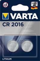 Элемент питания CR2016 литиевый бл. 2шт Varta (1/10)