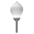 Светодиодный светильник VARTON парковый Omni-R торшерный 40 Вт 3000 K RAL7045 серый муар