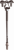Держатель полоса/пруток, оцинк. 90027 EZETEK диаметром 8,4 мм под винт либо саморез
