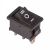 Выключатель клавишный 250V 6А (3с) ON-OFF-ON черный с нейтралью Mini REXANT (10/10/3000)